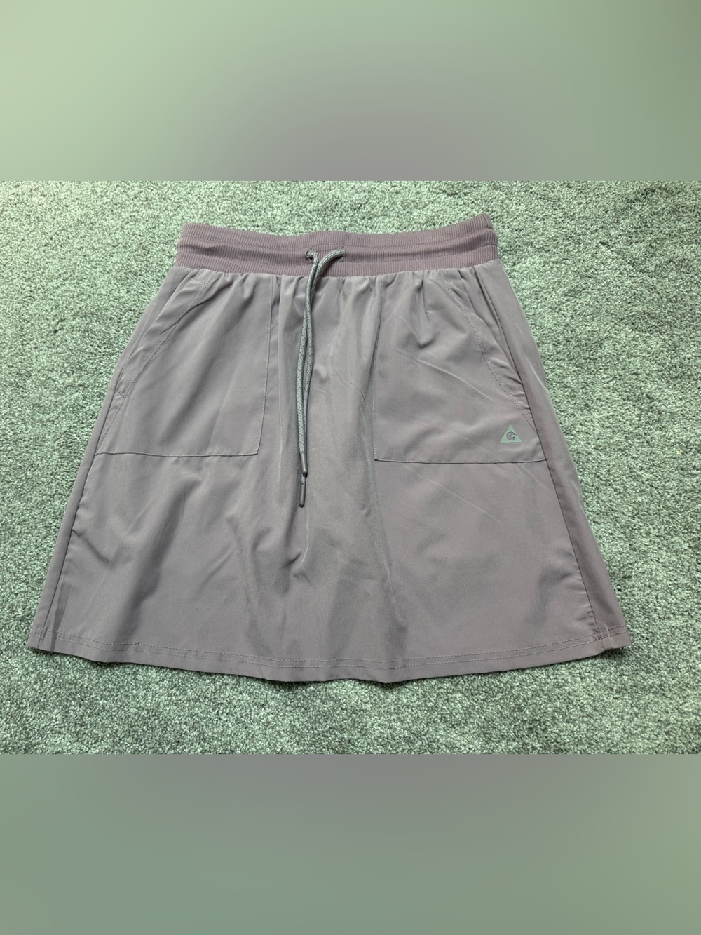 GERRy Women’s Dusty Mauve A-Line Skirt Drawstring‎ Pockets  Size Small